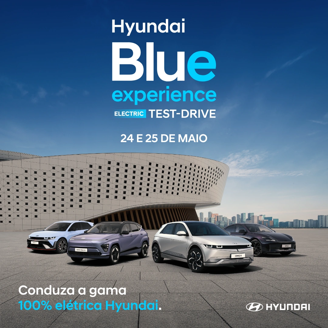 Hyundai Blue Experience regressa de 24 a 25 de maio com mais modelos e em mais concessionários Hyundai