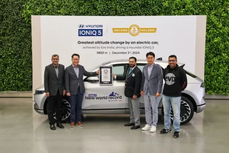 Hyundai IONIQ 5 conquista GUINNESS WORLD RECORDS para a maior variação de altitude alcançada por um veículo elétrico LR 