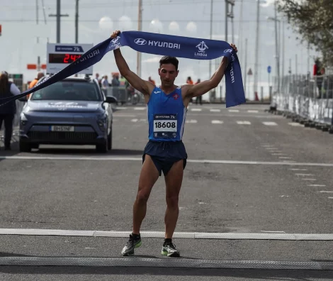 participante na meia maratona de Lisboa